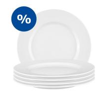 Набор тарелок для завтрака 24 см, 6 предметов белый No Limits Seltmann